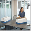 A Picture of product FEL-0001203 Bankers Box® LIBERTY® Heavy-Duty Strength Storage Boxes Legal Files, 15.25" x 24.13" 10.75", White/Blue, 4/Carton