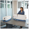A Picture of product FEL-0001203 Bankers Box® LIBERTY® Heavy-Duty Strength Storage Boxes Legal Files, 15.25" x 24.13" 10.75", White/Blue, 4/Carton
