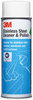 A Picture of product MMM-14002 3M™ Stainless Steel Cleaner & Polish and Lime Scent, Foam, 21 oz Aerosol Spray, 12/Carton
