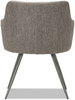 A Picture of product ALE-CS4351 Alera® Captain Series Guest Chair 23.8" x 24.6" 30.1", Gray Tweed Seat, Back, Chrome Base