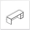 A Picture of product HON-105903RPINC HON® 10500 Series™ Single Pedestal Credenza with Full-Height Right 72" x 24" 29.5", Pinnacle