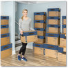 A Picture of product FEL-0062701 Bankers Box® SmoothMove™ Prime Moving & Storage Boxes Moving/Storage Hinged Lid, Regular Slotted Container, Small, 12" x 16" Brown/Blue, 10/Carton