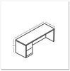 A Picture of product HON-105904LPINC HON® 10500 Series™ Single Pedestal Credenza with Full-Height Left 72" x 24" 29.5", Pinnacle