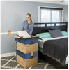 A Picture of product FEL-0062901 Bankers Box® SmoothMove™ Prime Moving & Storage Boxes Moving/Storage Hinged Lid, Regular Slotted Container (RSC), 18" x 24" Brown/Blue, 6/Carton