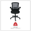 A Picture of product ALE-EBE4217 Alera® EB-E Series Swivel/Tilt Mid-Back Mesh Chair Supports Up to 275 lb, 18.11" 22.04" Seat Height, Black