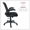 A Picture of product ALE-EBE4217 Alera® EB-E Series Swivel/Tilt Mid-Back Mesh Chair Supports Up to 275 lb, 18.11" 22.04" Seat Height, Black