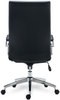 A Picture of product ALE-ED41B19 Alera® Eddleston Leather Manager Chair Supports Up to 275 lb, Black Seat/Back, Chrome Base