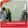 A Picture of product MMM-17003VP3 Command™ General Purpose Hooks Multi-Pack, Large, Plastic, White, 5 lb Capacity, 3 and 6 Strips/Pack