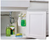 A Picture of product MMM-170092ES Command™ Spray Bottle Holder 2.34w x 1.69d 3.34h, White, 2 Hangers/4 Strips/Pack