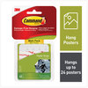 A Picture of product MMM-17024VP Command™ Poster Strips Value Pack, Removable, Holds Up to 1 lb, 0.63 x 1.75, White, 48/Pack