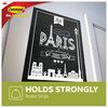 A Picture of product MMM-17024CABPK Command™ Poster Strips Removable, Holds Up to 1 lb per Pair, 0.63 x 1.75, White, 4/Pack, 100 Packs/Carton