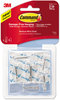 A Picture of product MMM-17065CLRVPES Command™ Clear Hooks and Strips Medium, Plastic, 2 lb Capacity, 6 8 Strips/Pack