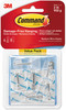 A Picture of product MMM-17065CLRVPES Command™ Clear Hooks and Strips Medium, Plastic, 2 lb Capacity, 6 8 Strips/Pack