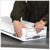 A Picture of product FEL-00706 Bankers Box® STOR/FILE™ Check Boxes 9.25" x 25" 4.13", White/Blue, 12/Carton