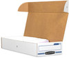 A Picture of product FEL-00706 Bankers Box® STOR/FILE™ Check Boxes 9.25" x 25" 4.13", White/Blue, 12/Carton