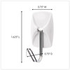 A Picture of product MMM-17067VP Command™ General Purpose Hooks Wire Multi-Pack, Small, Metal, White, 0.5 lb Capacity, 9 and 12 Strips/Pack