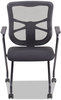A Picture of product ALE-EL4914 Alera® Elusion Mesh Nesting Chairs with Padded Arms, Supports Up to 275 lb, 18.11" Seat Height, Black, 2/Carton
