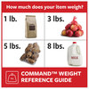A Picture of product MMM-17081CABPK Command™ Designer Hooks General Purpose Medium, Plastic, White, 3 lb Capacity, 50 and Strips/Carton