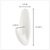 A Picture of product MMM-17081CABPK Command™ Designer Hooks General Purpose Medium, Plastic, White, 3 lb Capacity, 50 and Strips/Carton