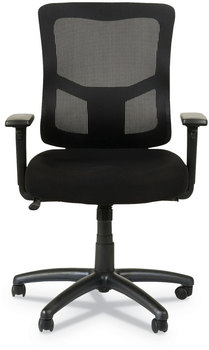 Alera® Elusion® II Series Mesh Mid-Back Swivel/Tilt Chair with Adjustable Arms Supports 275lb, 17.51" to 21.06" Seat Height, Black