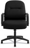 A Picture of product HON-2092CU10T HON® Pillow-Soft® 2090 Series Managerial Mid-Back Swivel/Tilt Chair Supports Up to 300 lb, 17" 21" Seat Height, Black