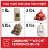 A Picture of product MMM-17206 Command™ Picture Hanging Strips Removable, Holds Up to 4 lbs per Pair, 0.5 x 3.63, White, Pairs/Pack