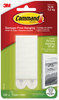 A Picture of product MMM-17206 Command™ Picture Hanging Strips Removable, Holds Up to 4 lbs per Pair, 0.5 x 3.63, White, Pairs/Pack