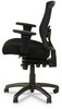 A Picture of product ALE-ET4017 Alera® Etros Series Mesh Mid-Back Petite Multifunction Chair Supports Up to 275 lb, 17.16" 20.86" Seat Height, Black
