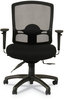 A Picture of product ALE-ET4017 Alera® Etros Series Mesh Mid-Back Petite Multifunction Chair Supports Up to 275 lb, 17.16" 20.86" Seat Height, Black