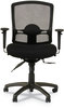A Picture of product ALE-ET4017 Alera® Etros Series Mesh Mid-Back Petite Multifunction Chair Supports Up to 275 lb, 17.16" 20.86" Seat Height, Black