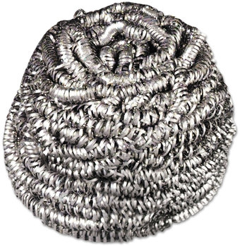 Scotch-Brite® Stainless Steel Scrubber Silver, 12/Carton