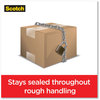 A Picture of product MMM-1956 Scotch® Box Lock™ Shipping Packaging Tape 1.5" Core with Dispenser, 1.88" x 22.2 yds, Clear, 6/Pack