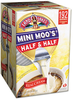 Land O' Lakes® Mini-Moo's® Half & Half, 0.5 oz, 192/Case