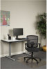 A Picture of product ALE-ET4218 Alera® Etros Series Suspension Mesh Mid-Back Synchro Tilt Chair Supports Up to 275 lb, 15.74" 19.68" Seat Height, Black