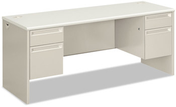 HON® 38000 Series™ Kneespace Credenza 72w x 24d 29.5h, Silver Mesh/Light Gray