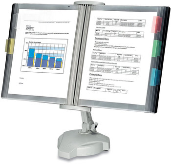 Fellowes® Reference Rack Plastic, Letter, 10 Pockets, Platinum