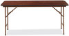 A Picture of product ALE-FT726018MY Alera® Rectangular Wood Folding Table 59.88w x 17.75d 29.13h, Mahogany