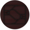 A Picture of product ALE-FT7260DMY Alera® Round Wood Folding Table 59" Diameter x 29.13h, Mahogany