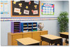 A Picture of product FEL-3381201 Bankers Box® Classroom Organizer Vertical 6 Shelves, 11.88 x 13.25 18, Purple