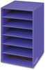 A Picture of product FEL-3381201 Bankers Box® Classroom Organizer Vertical 6 Shelves, 11.88 x 13.25 18, Purple