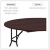 A Picture of product ALE-FT7260DMY Alera® Round Wood Folding Table 59" Diameter x 29.13h, Mahogany
