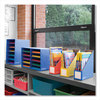 A Picture of product FEL-3381901 Bankers Box® Extra-Wide Magazine File Cardboard 4.25 x 11.38 12.88, Assorted, 6/Pack