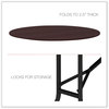 A Picture of product ALE-FT7260DMY Alera® Round Wood Folding Table 59" Diameter x 29.13h, Mahogany