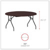 A Picture of product ALE-FT7260DMY Alera® Round Wood Folding Table 59" Diameter x 29.13h, Mahogany