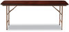 A Picture of product ALE-FT727218MY Alera® Rectangular Wood Folding Table 71.88w x 17.75d 29.13h, Mahogany