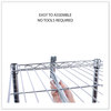 A Picture of product ALE-GR363618SR Alera® Wire Garment Rack Shelving 30 Garments, 36w x 18d 75h, Silver
