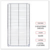 A Picture of product ALE-GR363618SR Alera® Wire Garment Rack Shelving 30 Garments, 36w x 18d 75h, Silver