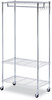 A Picture of product ALE-GR363618SR Alera® Wire Garment Rack Shelving 30 Garments, 36w x 18d 75h, Silver