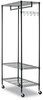 A Picture of product ALE-GR364818BL Alera® Wire Garment Rack Shelving 40 Garments, 48w x 18d 75h, Black