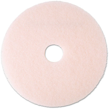3M™ Eraser Burnish Floor Pads 3600 Ultra High-Speed Burnishing Pad 20" Diameter, Pink, 5/Carton